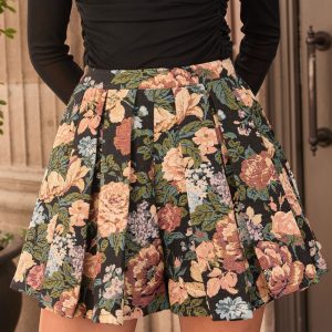 Levien Pleated Tapestry Shorts