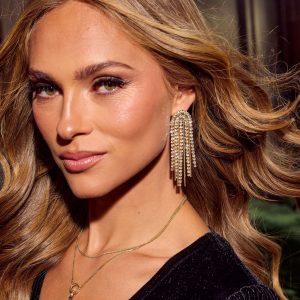 Arctic Muse Rhinestone Chandelier Earrings