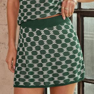 Whitford Knit Monogram Skort