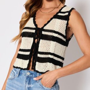 Meghan Knit Sleeveless Sweater