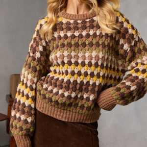 Sierana Knit Abstract Sweater