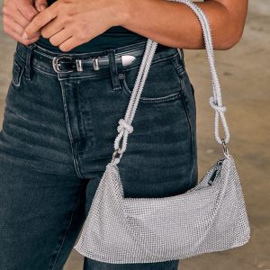 Lunar Luxe Embellished Shoulder Bag