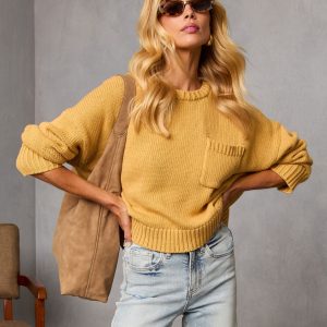 Bilos Relaxed Ribbed Knit Sweater