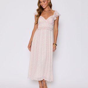 Enchanted Smocked Ruffle Floral Maxi Dress