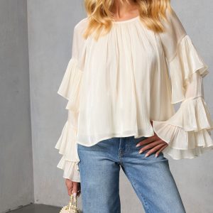 Morgen Tiered Ruffle Blouse