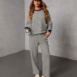 Snowtale Relaxed Striped Pants