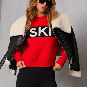 Ski Mode Graphic Knit Sweater