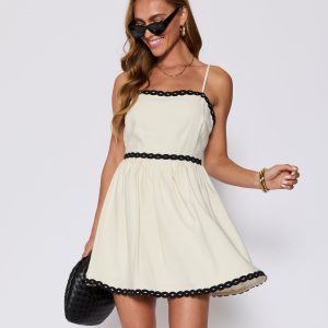 Selena Contrast Trim Mini Dress