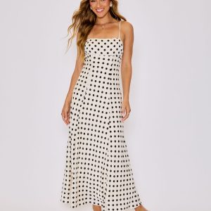Paulina Polka Dot Maxi Dress