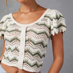 Maelis Knit Crop Cardigan