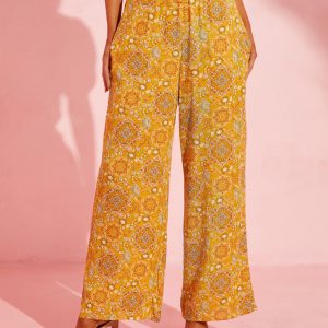 Ruisa Printed Wide Leg Pants