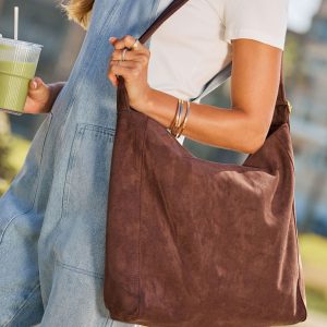 Iana Faux Suede Tote Bag