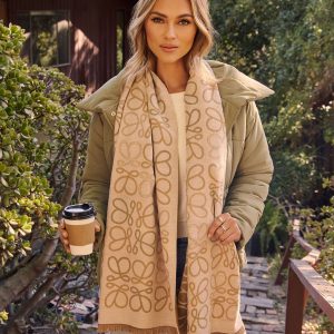 Holiday Lane Abstract Printed Scarf