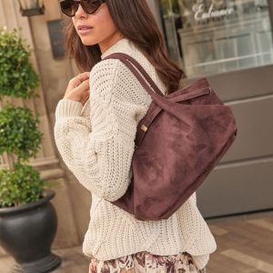 Aleenah Suede Slouchy Tote