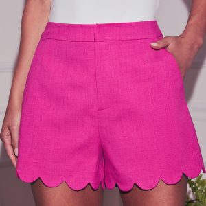 Giselle Scallop Hem Shorts