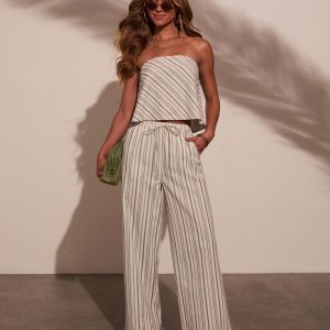 Myah Striped Wide Leg Pants