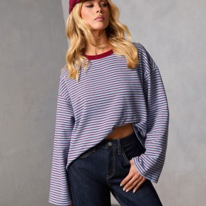 Korena Knit Striped Top