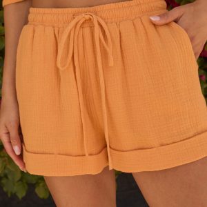 Ocean Kissed Cuffed Drawstring Shorts