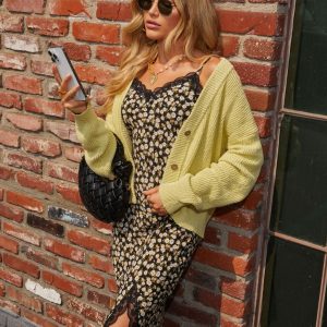 Jovanna Buttoned Cardigan Sweater