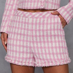 Emiliana Frayed Tweed Shorts