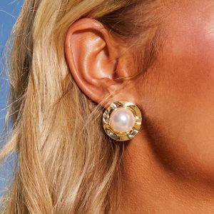 Clubhouse Core Hammered Stud Earrings