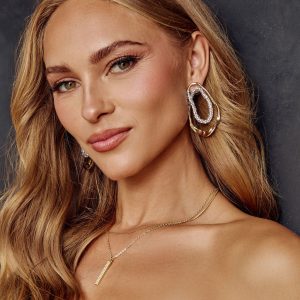 Charmed Dream Embellished Teardrop Earrings