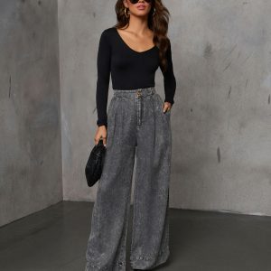 Kinslei High Rise Wide Leg Pants