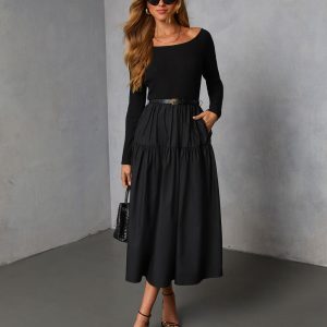 Fallow Field Belted Midi Dress