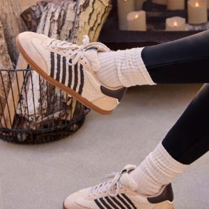 Emison Striped Shearling Sneakers