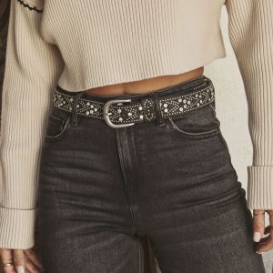 Wild West Studded Leather Belt