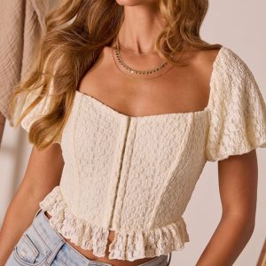 Hey Darling Puff Short Sleeve Top