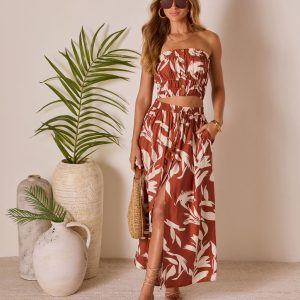 Roslina Tassel Tie Maxi Skirt
