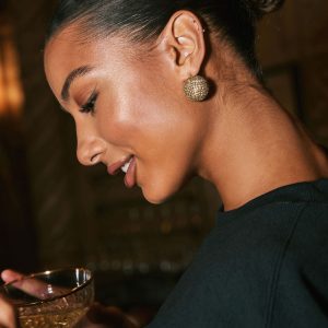 Party Lights Rhinestone Bauble Stud Earrings