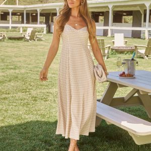 Maralen Gingham Maxi Dress