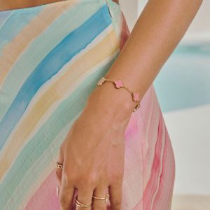 Capri Crush Clover Charm Bracelet