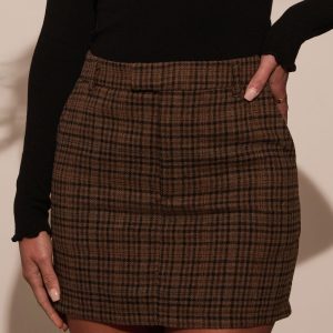 Carrey Mini Plaid Skirt