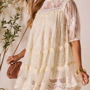 Morning Bliss Lace Mini Dress