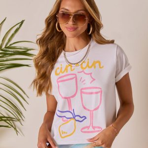 Cin Cin Short Sleeve Graphic Tee
