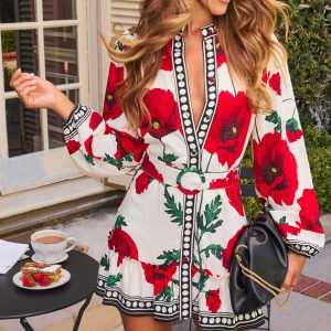 Rosalien Belted Mini Dress