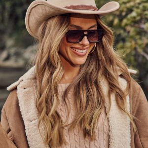 Doune Faux Suede Western Hat