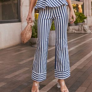 Hudson Striped Flare Pant