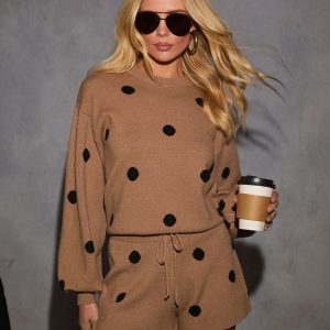 Perfect Spot Knit Polka Dot Sweater