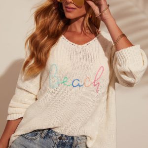 Beach Days Relaxed Pullover Sweater