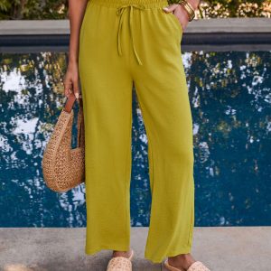 Spring Renew Crepe Waist Tie Pants