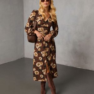 Sierana Printed Midi Dress