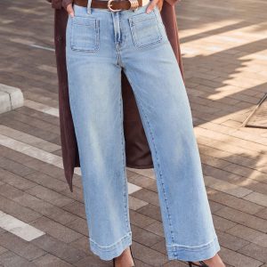 Found You Here Stretch High Rise Flare Jeans