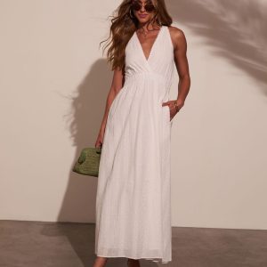 Reyanne Eyelet Embroidered Maxi Dress