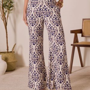 French Kissed Abstract Print Pants