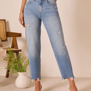 Outlaw Stretch Super High Rise Barrel Jean