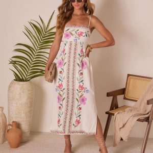 Tidal Bloom Floral Maxi Dress